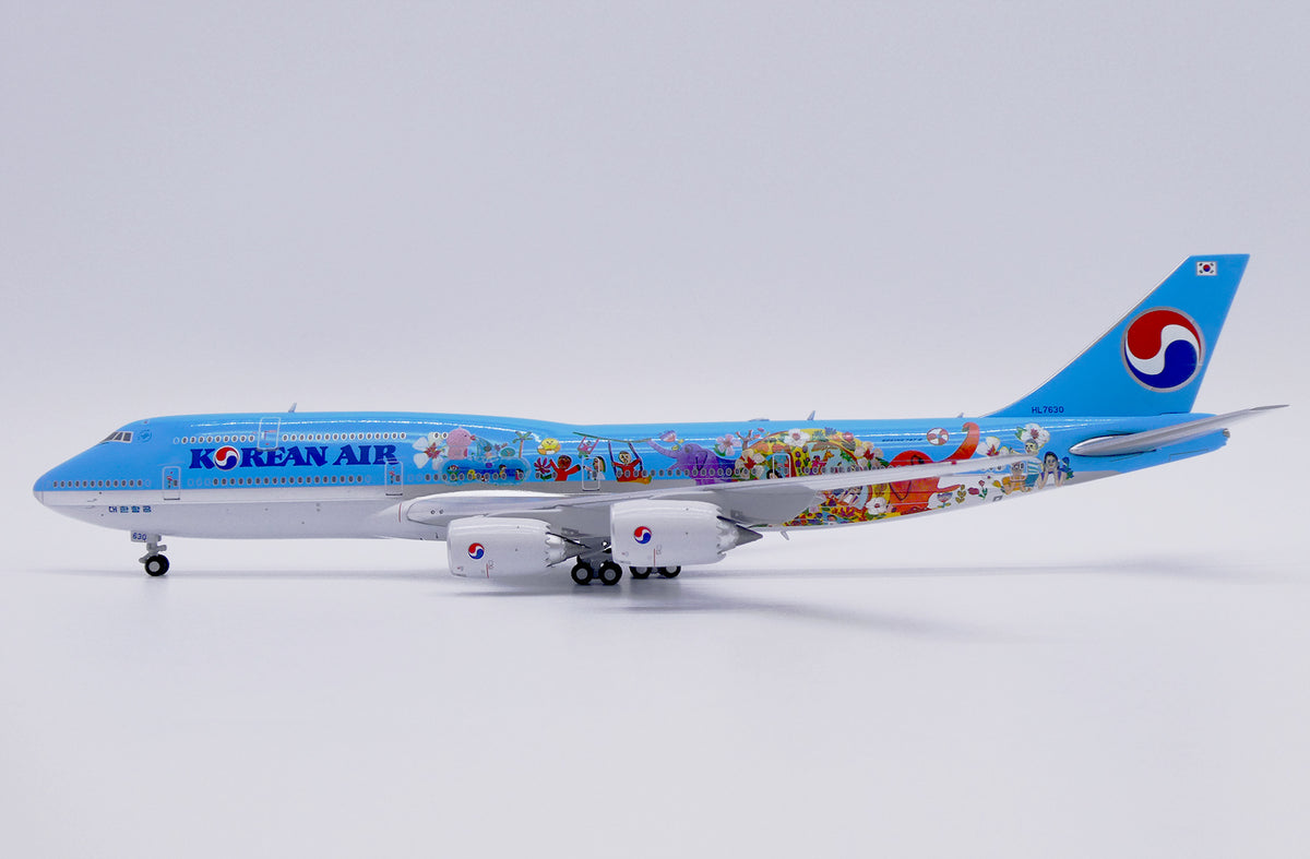 Korean Air Boeing B747-8i HL7630 (Children Painting 2019 Livery) 1/400 Scale Diecast Model JCWings