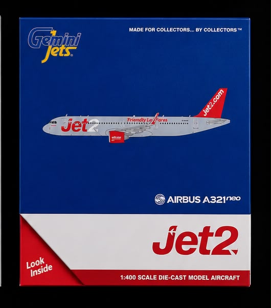 Jet2 Airbus A321neo 1/400 Scale Diecast Aircraft Model GeminiJets