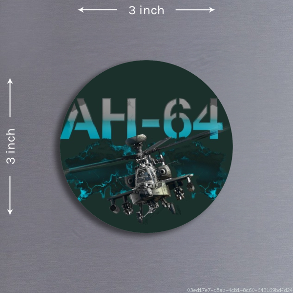 Boeing AH-64 Apache Acrylic Fridge Magnet