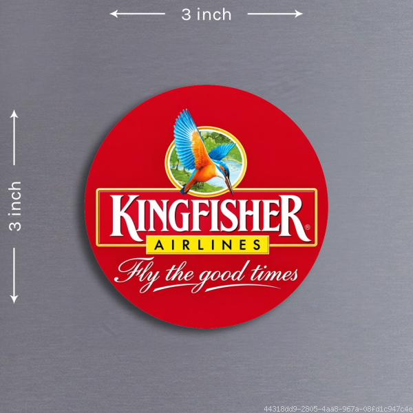 Kingfisher Airlines Acrylic Fridge Magnet