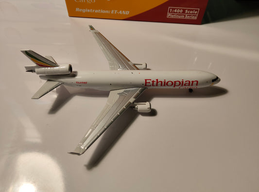 Ethiopian Cargo McDonnell Douglas MD-11F ET-AND 1/400 Diecast Scale Model Phoenix Models