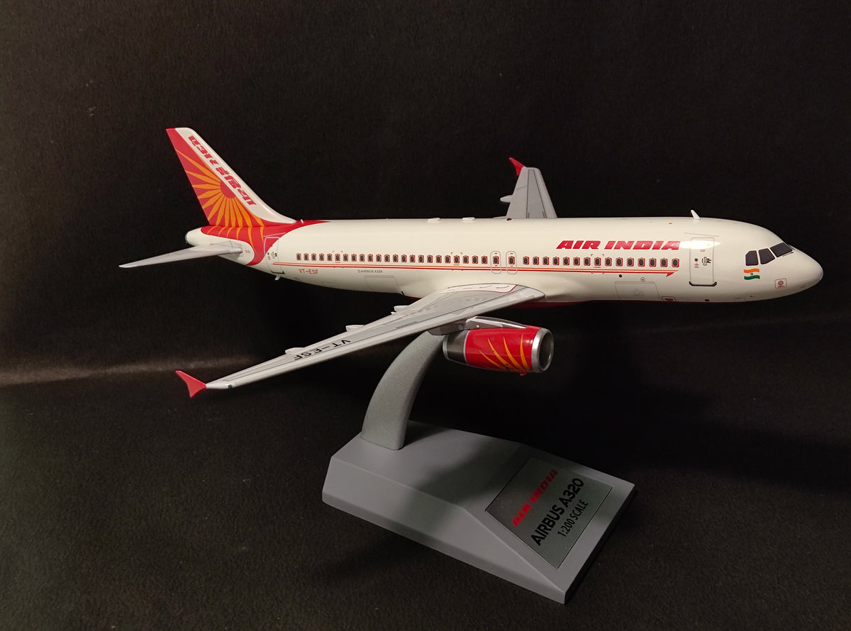 Air India Airbus A320 (Double Bogey Configuration) VT-ESF 1/200 Diecast Scale Model Inflight200