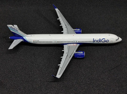 IndiGo Airbus A321neo (1000th neo sticker) VT-IUH 1/400 Diecast Scale Model JCWings