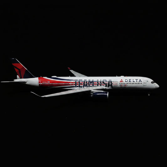Delta Airlines (Team USA livery) Airbus A350-900 N521DN 1/400 Diecast Scale Model Aviation400 Detachable Landing Gear