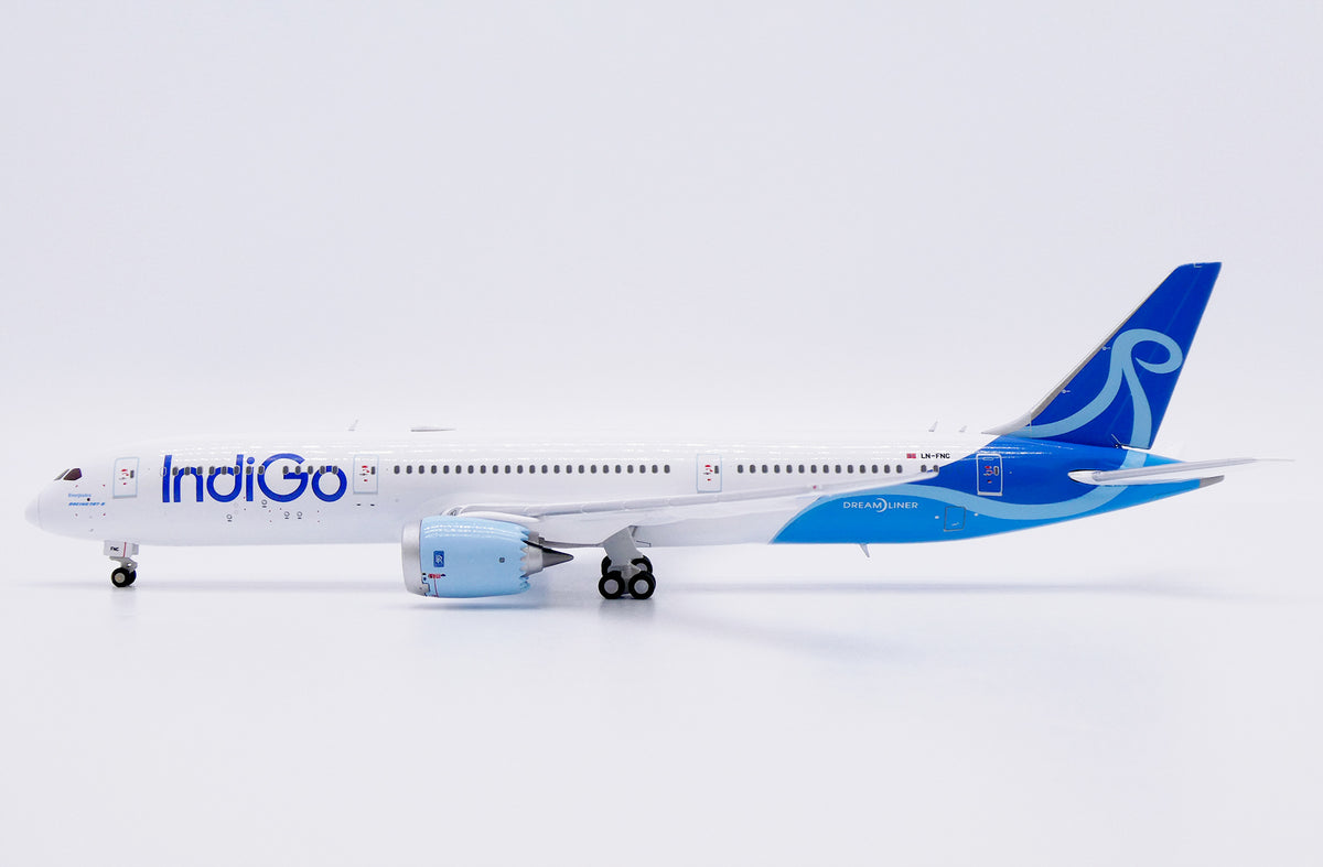 IndiGo Boeing B787-9 LN-FNC 1/400 Scale Diecast Model JCWings