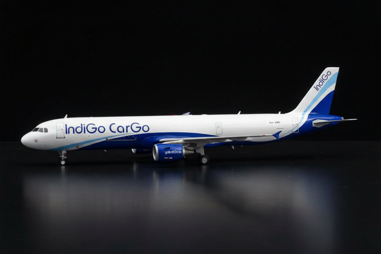 IndiGo Cargo Airbus A321 P2F VT-IKX 1/400 Diecast Scale Model JCWings
