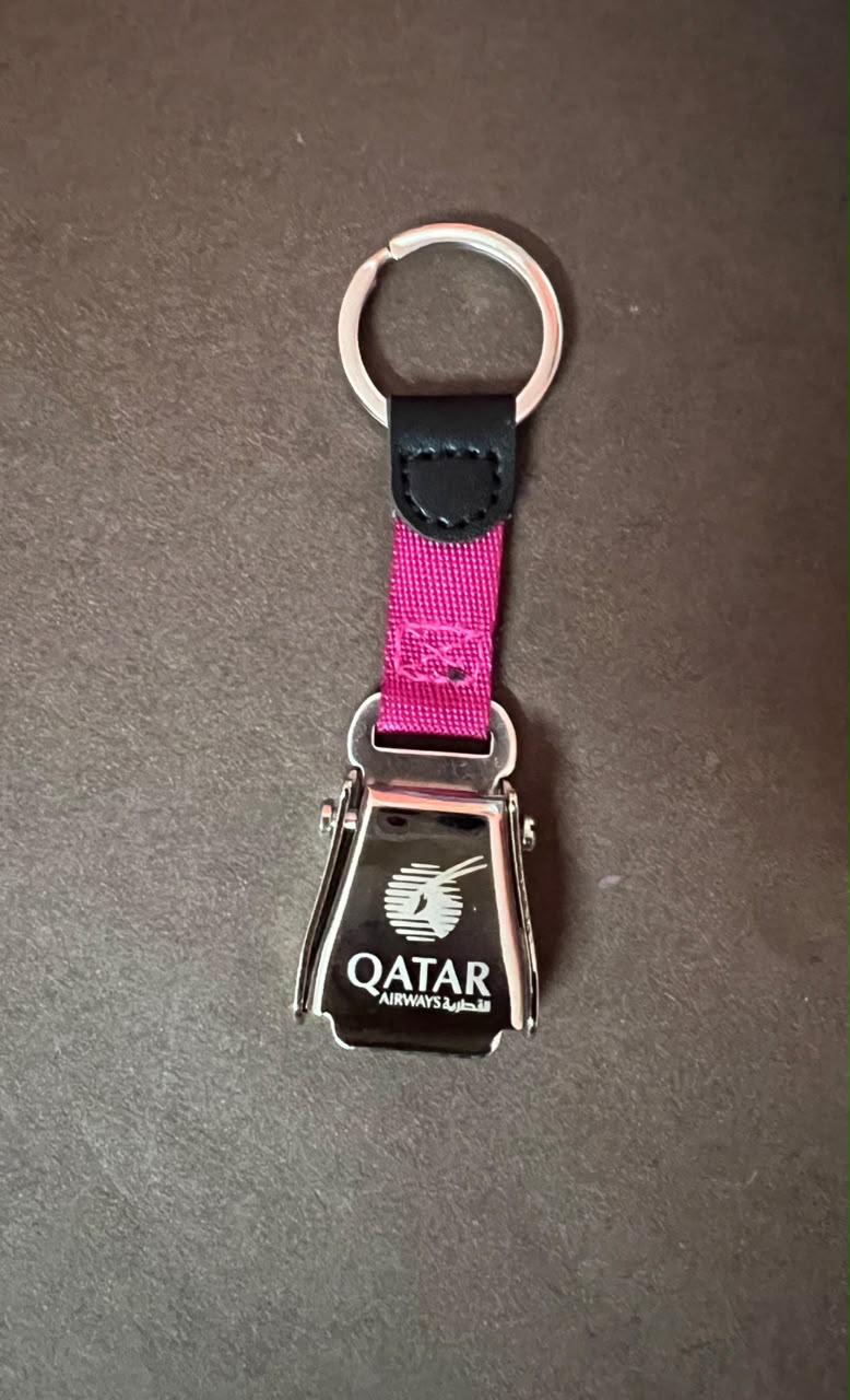 Qatar Airways Seat Belt Keychain Accessories