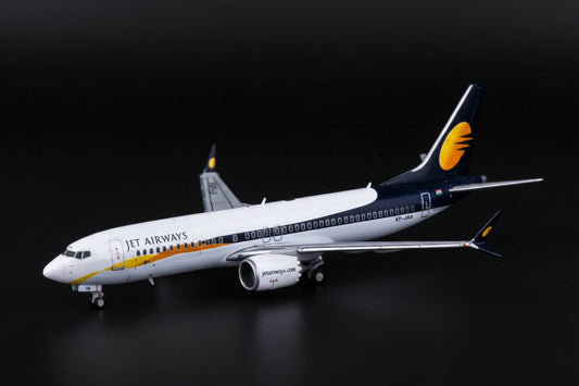 Jet Airways Boeing 737 MAX 1/400 VT-JXA Diecast Scale Model JCWings