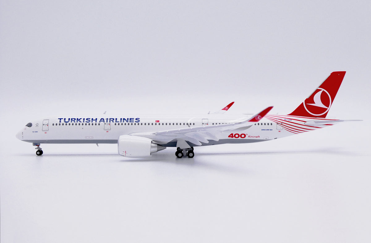 Turkish Airlines 400th Aircraft Livery (Flaps Down Version) Airbus A350-900 TC-LGH 1/400 Scale Diecast Model JCWings