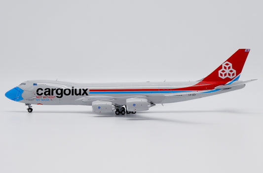 Cargolux Not Without My Mask Livery Boeing B747-8F LX-VCF 1/400 Diecast Scale Model JCWings