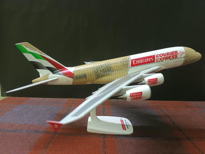 Emirates Airbus A380-800 Courier Express Livery A6-EET 1/200 Scale Snap Fit Airplane Model