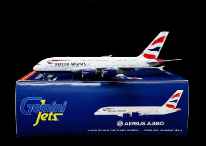 [PRE-ORDER] British Airways Airbus A380-800 G-XLEA 1/400 Diecast Scale Model GeminiJets