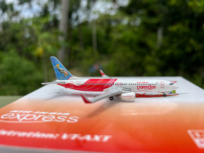 Air India Express Boeing 737-800 VT-AXT (Stork & Peacock) 1/400 Scale Diecast Model Brand Phoenix