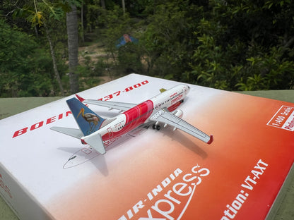 Air India Express Boeing 737-800 VT-AXT (Stork & Peacock) 1/400 Scale Diecast Model Brand Phoenix