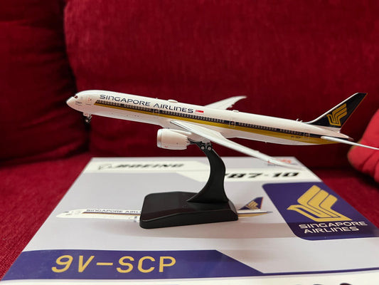 Singapore Airlines Boeing 787-10 (1000th 787 Dream)Liner Sticker) 9V-SCP 1/400 Diecast Scale Model Aviation400
