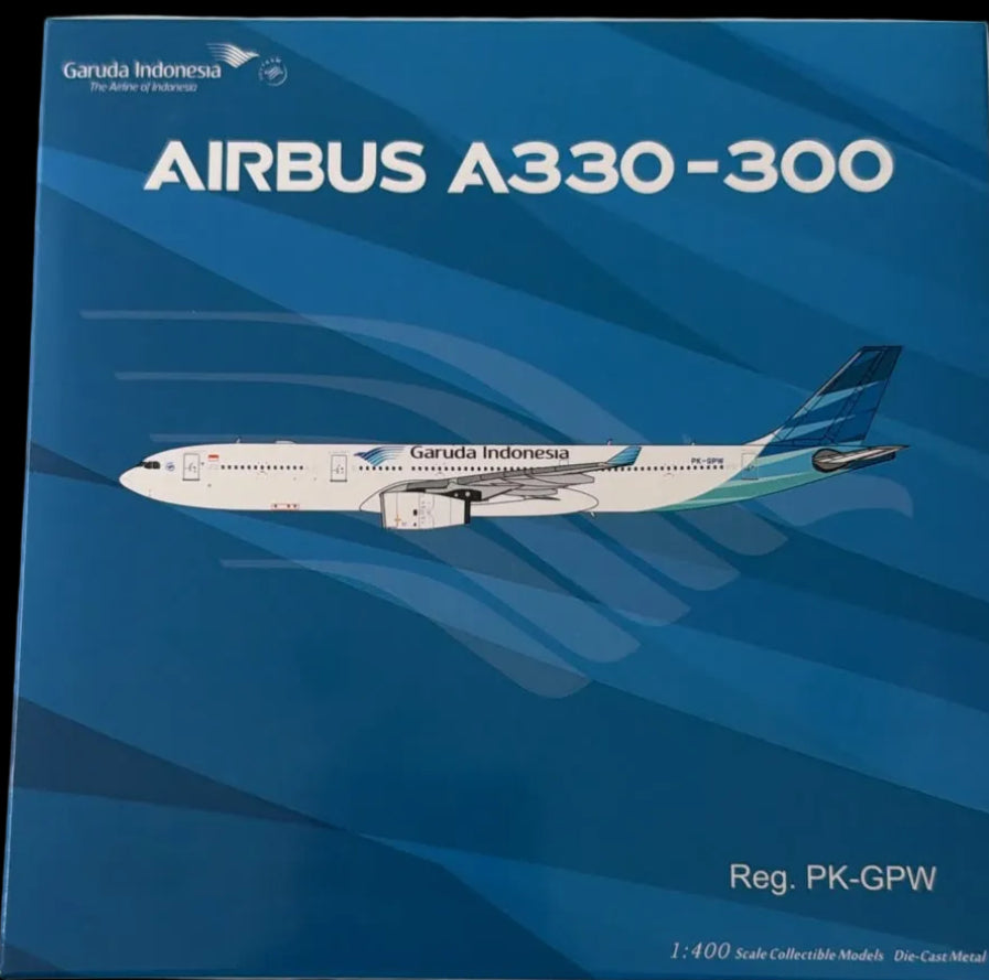 Garuda Indonesia Airbus A330-300 PK-GPW 1-400 Diecast Aircraft Model by NG Models