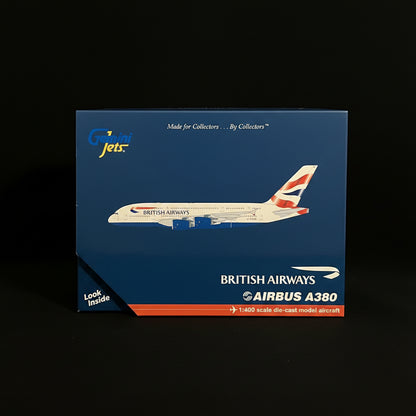 [PRE-ORDER] British Airways Airbus A380-800 G-XLEA 1/400 Diecast Scale Model GeminiJets
