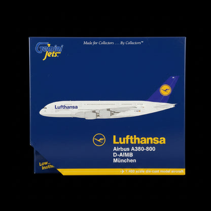 Lufthansa Airbus A380-800 D-AIMB (Old Livery) 1/400 Diecast Scale Model GeminiJets