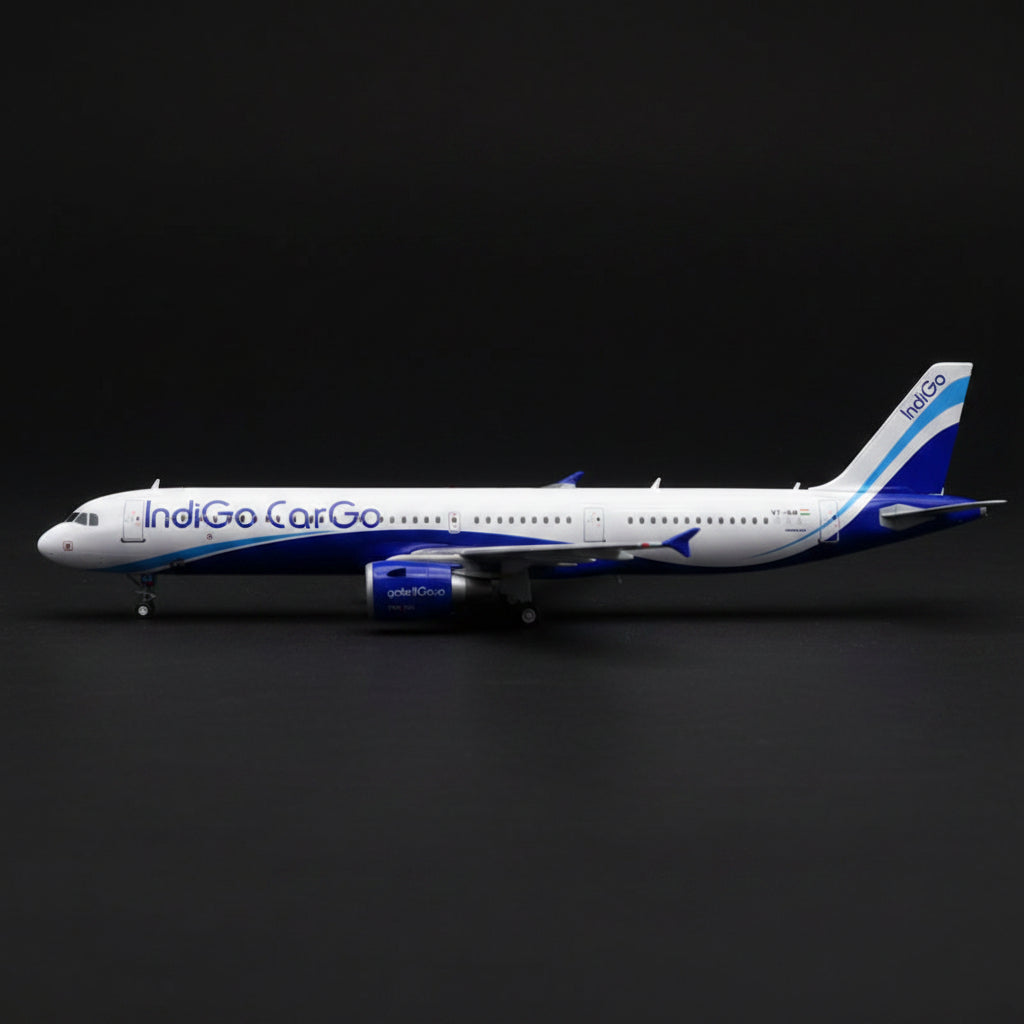 [PRE-ORDER] Indigo Cargo Airbus A321 P2F VT-IKW 1/400 Diecast Scale Model JCWings