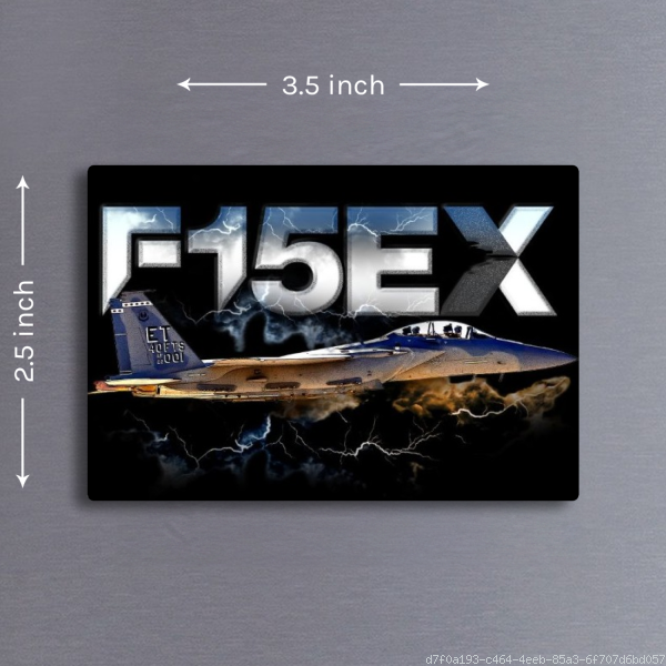 Boeing F-15EX Eagle Acrylic Fridge Magnet