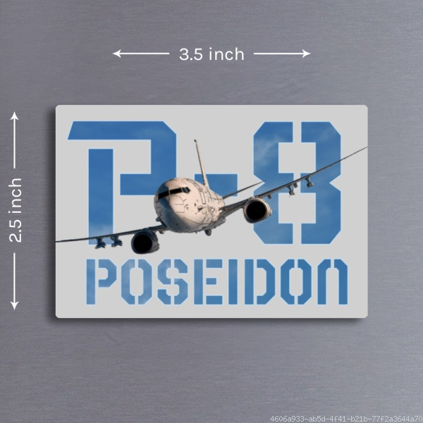 Boeing P-8 Poseidon Acrylic Fridge Magnet