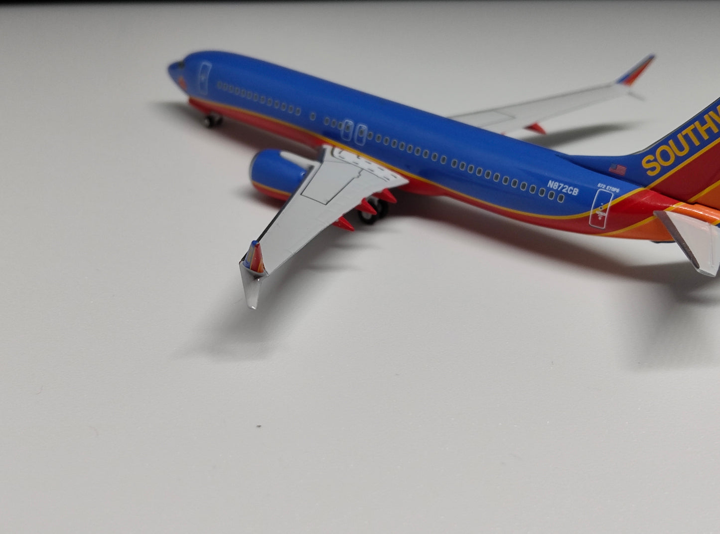 Southwest Airlines Boeing B737MAX-8 N872CB (Colleen Barrett Heroine of the Heart Sticker) 1/400 Diecast Scale Model NGModels