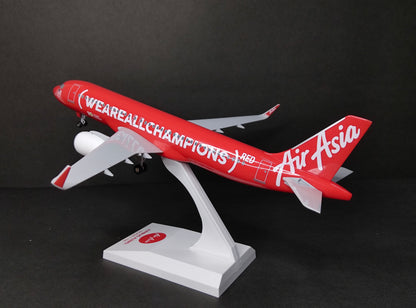 Air Asia Airbus A320 (We are all Champions Livery) 1/150 Scale Model Snap Fit