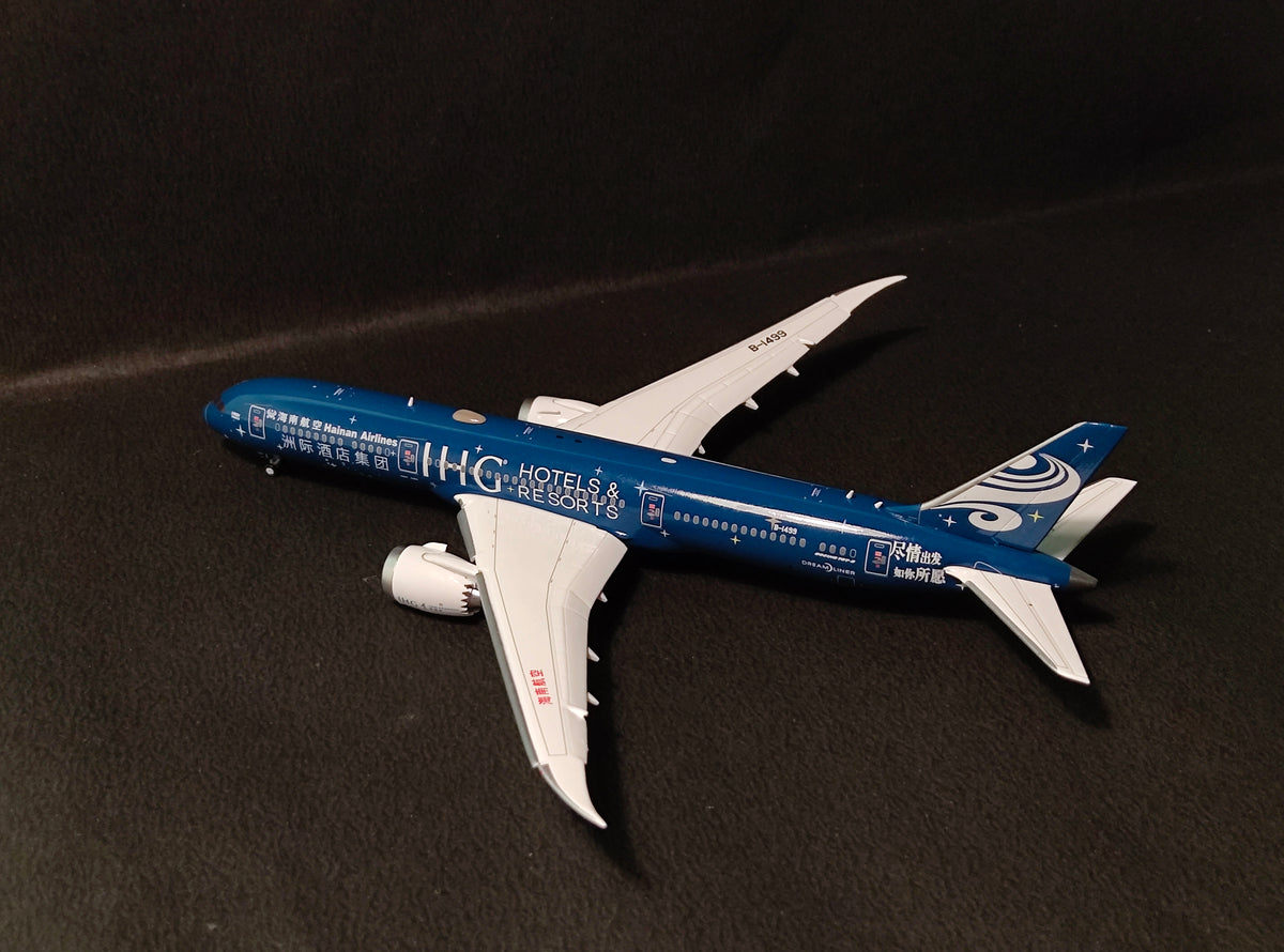 Hainan Airlines IHG Hotels & Resorts Boeing B787-9 B-1499 1/400 Diecast Scale Model JCWings