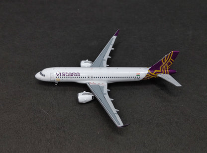 Vistara Airlines Airbus A320neo VT-TNC 1/400 Diecast Aircraft Model PandaModels