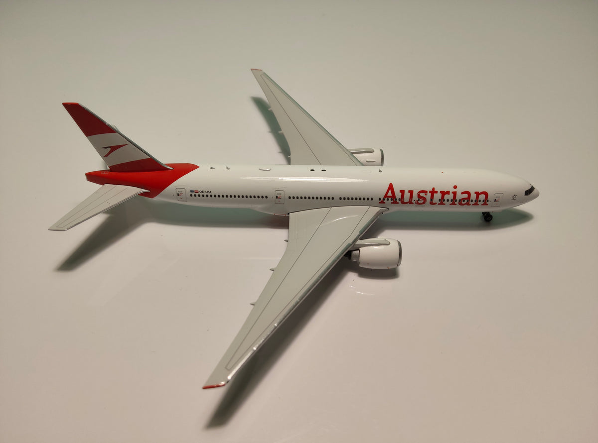 Austrian Airlines Boeing B777-200ER OE-LPA 1/400 Diecast Scale Model Phoenix Models