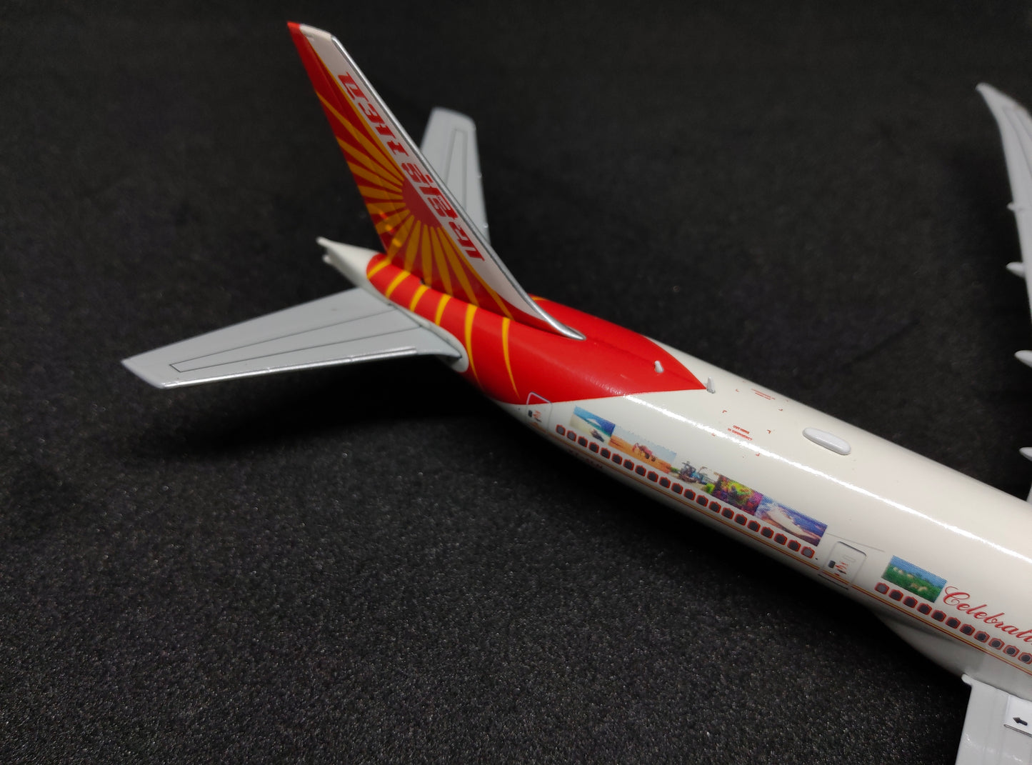 Air India Boeing 777-300ER (Celebrating India Livery) VT-ALN 1/400 Diecast Scale Model JCWings