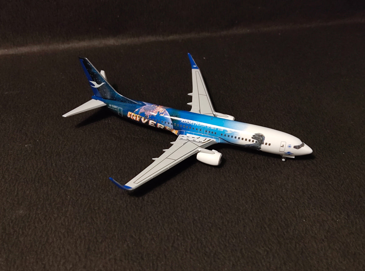 Xiamen Airlines Universal Beijing Resort Jurassic World Isla Nublar Boeing B737-800 B-5487 1/400 Diecast Scale Model NGModels