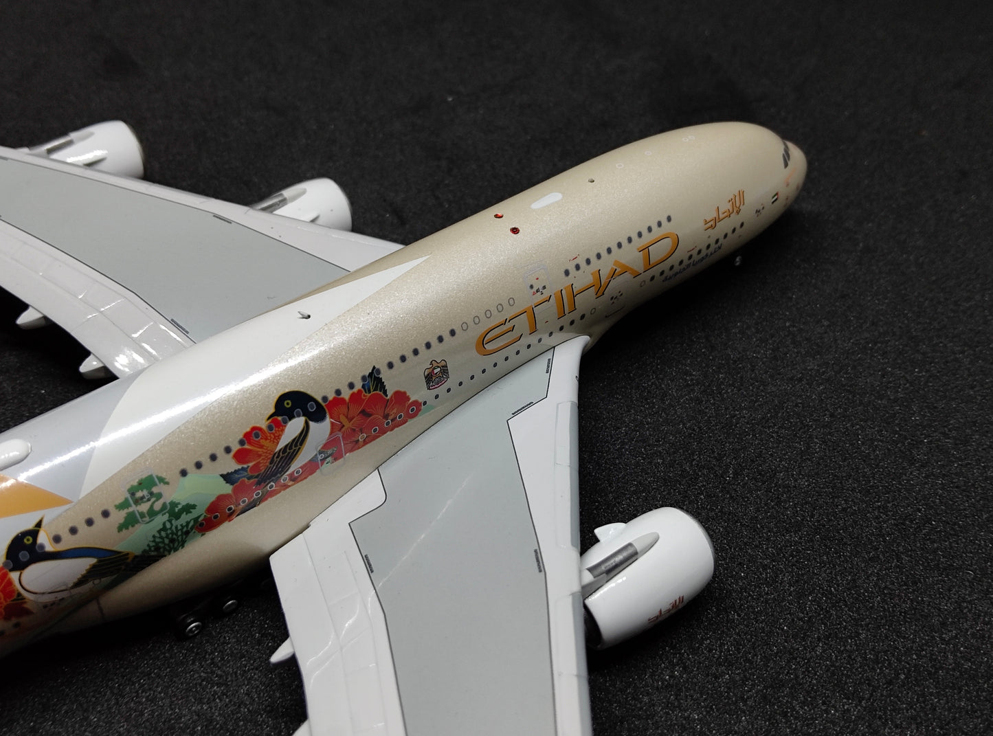 Etihad Airways Airbus A380-800 A6-APD (Choose South Korea Livery) detachable landing gear 1/400 Aircraft Scale Model Aviation400