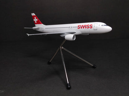 Swiss Airbus A320 1/200 Scale Snap Fit Model Hogan Wings