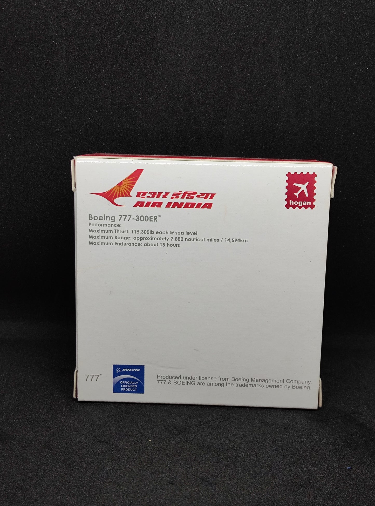 Air India Boeing B777-300ER VT-ALJ 1/1000 Diecast Scale Model Hogan Wings
