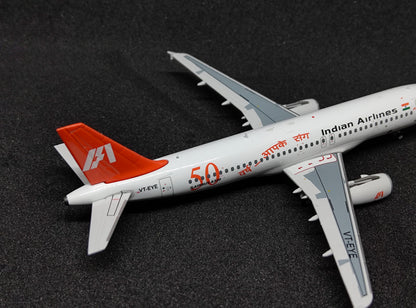 Indian Airlines Airbus A320-231 (50 years of flying livery) VT-EYE 1/400 diecast Aircraft Scale Model PandaModel