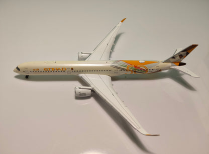 Etihad Airways Airbus A350-1000 A6-XWB Year of the 50th Livery 1/400 Scale Diecast Model JCWings