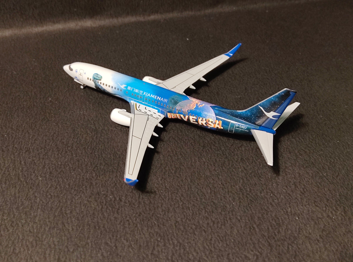 Xiamen Airlines Universal Beijing Resort Jurassic World Isla Nublar Boeing B737-800 B-5487 1/400 Diecast Scale Model NGModels
