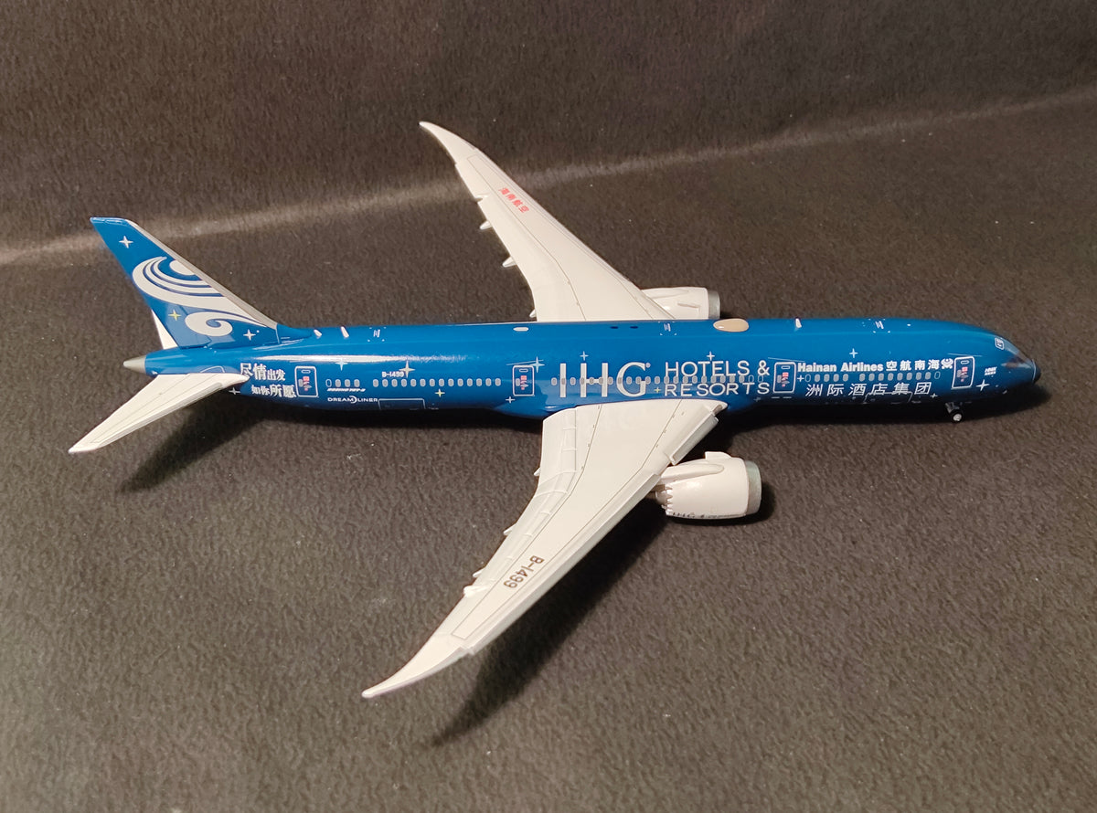 Hainan Airlines IHG Hotels & Resorts Boeing B787-9 B-1499 1/400 Diecast Scale Model JCWings