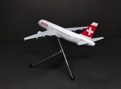 Swiss Airbus A320 1/200 Scale Snap Fit Model Hogan Wings