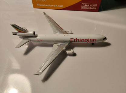 Ethiopian Cargo McDonnell Douglas MD-11F ET-AND 1/400 Diecast Scale Model Phoenix Models