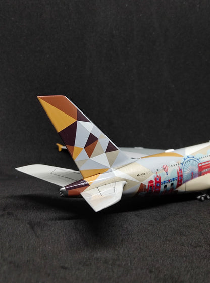 Etihad Airways Airbus A380-800 (Choose The United Kingdom Livery) A6-APE 1/400 Diecast Scale Model Aviation400 Detachable Landing Gear