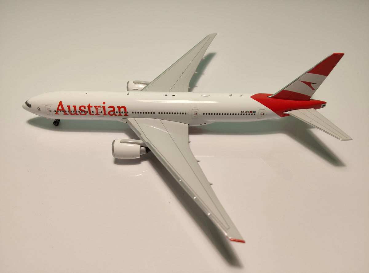 Austrian Airlines Boeing B777-200ER OE-LPA 1/400 Diecast Scale Model Phoenix Models
