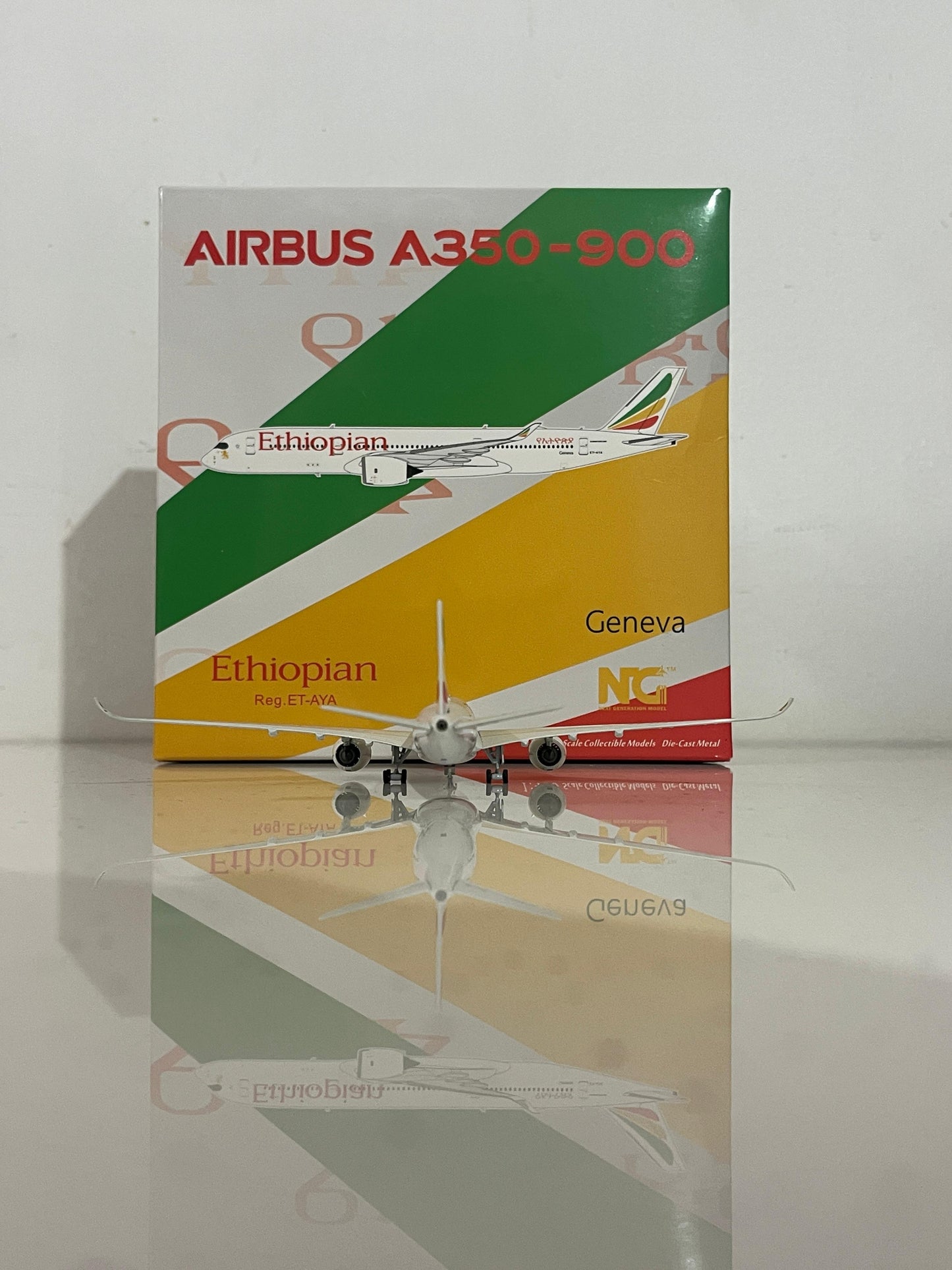 Ethiopian Airlines Airbus A350-900 ET-AYA 1/400 Diecast Scale Model NGModels