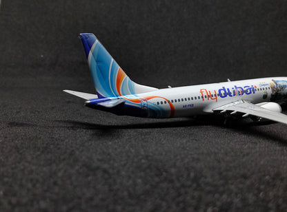 FlyDubai Boeing B737MAX-8 A6-FKB (Argentina Campeón Livery) 1/400 Diecast Scale Model Phoenix