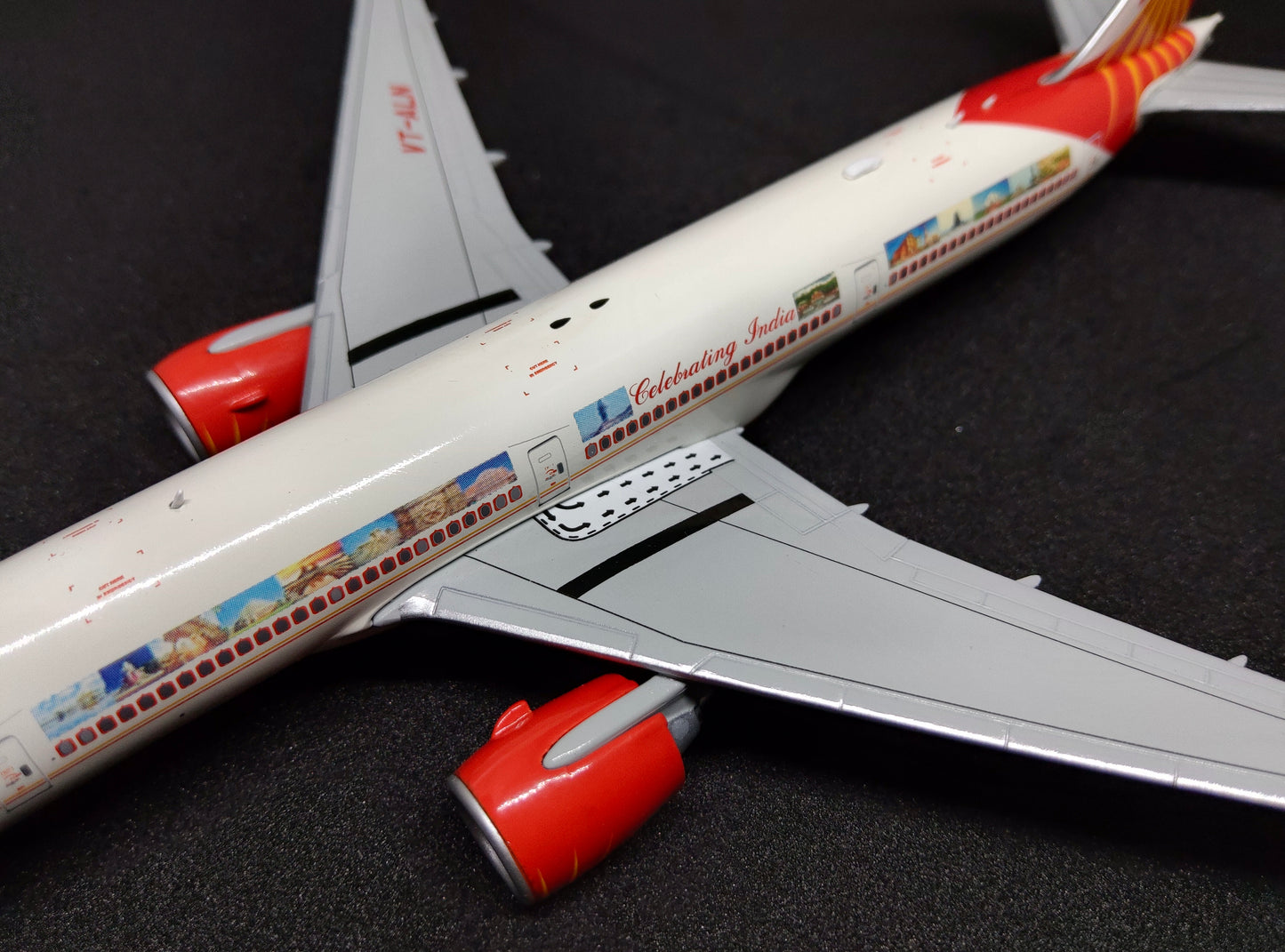 Air India Boeing 777-300ER (Celebrating India Livery) VT-ALN 1/400 Diecast Scale Model JCWings