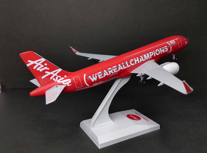 Air Asia Airbus A320 (We are all Champions Livery) 1/150 Scale Model Snap Fit