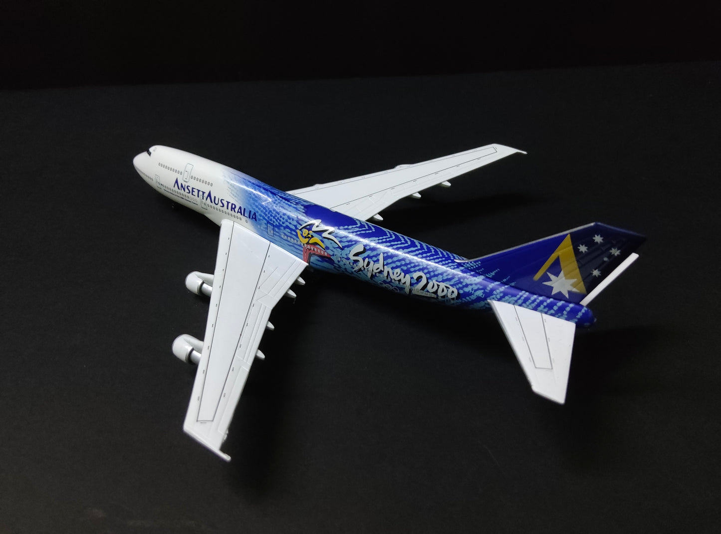 Ansett Australia Boeing 747-300 VH-INJ 1/400 Diecast Scale Model Dragon Wings