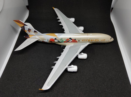 Etihad Airways Airbus A380-800 A6-APD (Choose South Korea Livery) detachable landing gear 1/400 Aircraft Scale Model Aviation400