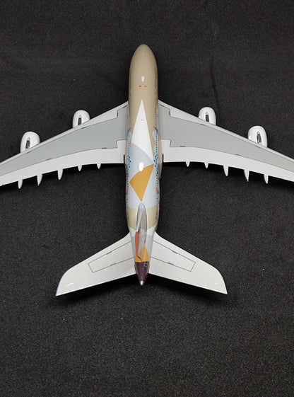 Etihad Airways Airbus A380-800 (Choose The United Kingdom Livery) A6-APE 1/400 Diecast Scale Model Aviation400 Detachable Landing Gear
